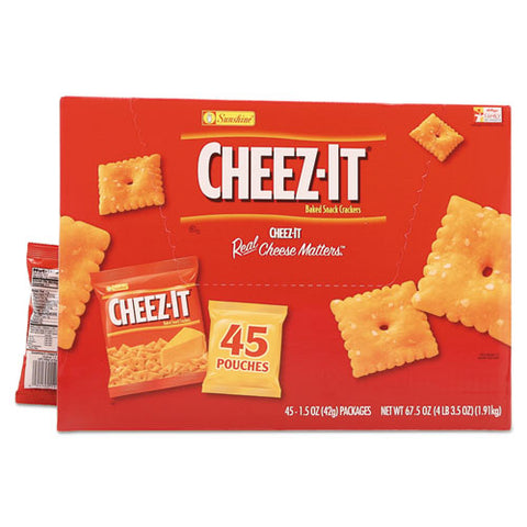 Cheez-it Crackers, Original, 1.5 Oz Pack, 45 Packs/carton