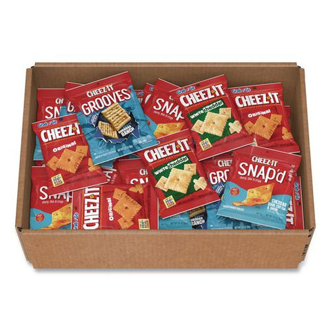 Baked Snack Crackers Flavor Variety Pack, Assorted Sizes And Flavors, 36 Bags/carton