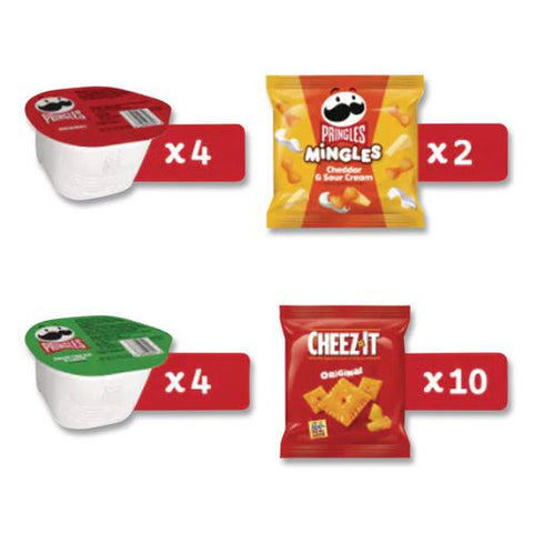 Cheez-it And Pringles Grab N' Go Snack Mix, Assorted Sizes And Flavors, 20/box