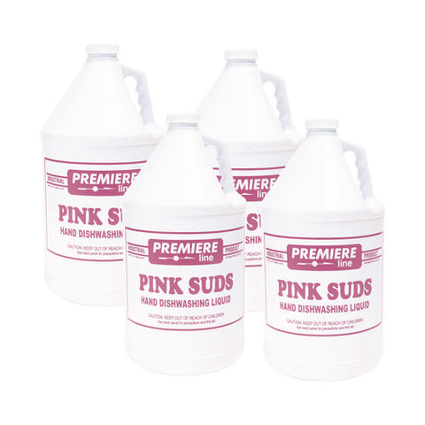 Premier Pink-suds Pot And Pan Cleaner, 1 Gal, Bottle, 4/carton