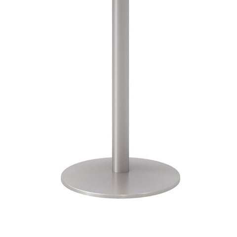 Pedestal Table With Four White Kool Series Chairs, Round, 36" Dia X 29h, Designer White