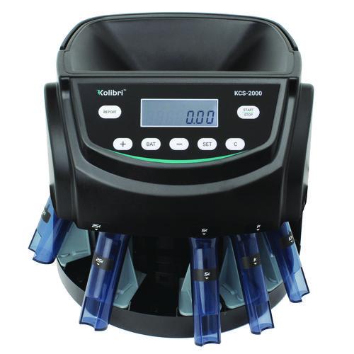Kcs-2000 Coin Sorter, 300 Coins/min, 10 X 11.6 X 13.6, Black