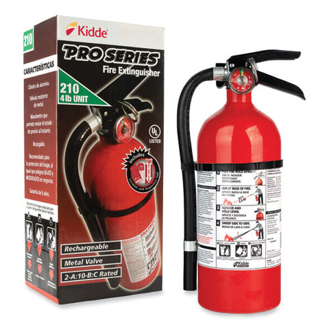 Pro 210 Fire Extinguisher, 2-a, 10-b:c, 4 Lb