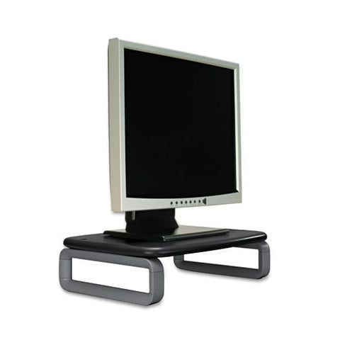 Monitor Stand With Smartfit, For 24" Monitors, 15.5" X 12" X 3" To 6", Black/gray, Supports 80 Lbs