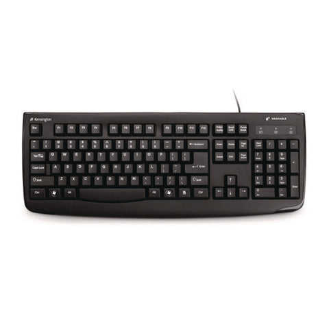 Pro Fit Usb Washable Keyboard, 104 Keys, Black