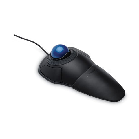 Orbit Trackball With Scroll Ring, Usb 2.0, Left/right Hand Use, Black/blue