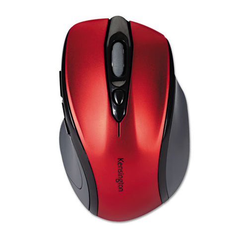 Pro Fit Mid-size Wireless Mouse, 2.4 Ghz Frequency/30 Ft Wireless Range, Right Hand Use, Ruby Red