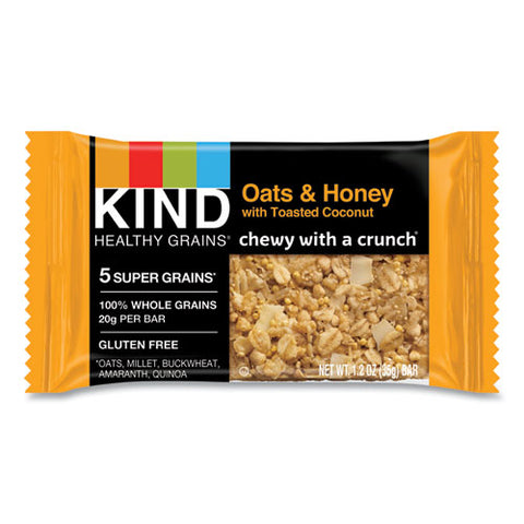 Healthy Grains Bar, Oats And Honey With Toasted Coconut, 1.2 Oz, 12/box