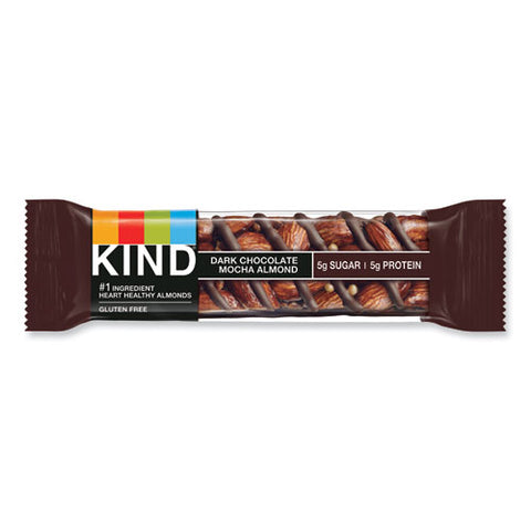 Nuts And Spices Bar, Dark Chocolate Mocha Almond, 1.4 Oz Bar, 12/box