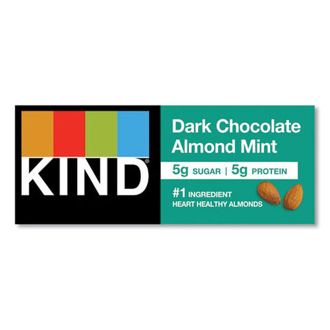 Nuts And Spices Bar, Dark Chocolate Almond Mint, 1.4 Oz Bar, 12/box