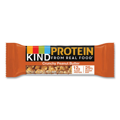 Protein Bars, Crunchy Peanut Butter, 1.76 Oz, 12/pack