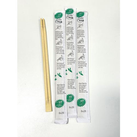 Chopsticks, 9", White, 1,340/carton