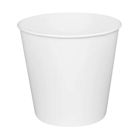 Food Bucket, 170 Oz, 8.9" Dia X 8.36"h, White, Paper, 150/carton