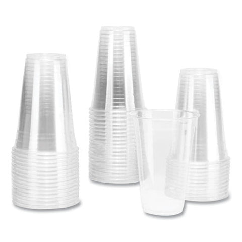 Pet Plastic Cups, 20 Oz, Clear, 1,000/carton