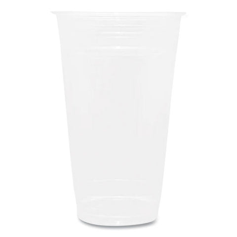 Pet Plastic Cups, 24 Oz, Clear, 600/carton