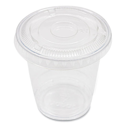 Pet Lids, Fits 8 Oz To 10 Oz Cold Cups, No Hole Flat Lid, Clear, 1,000/carton