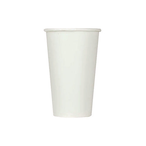 Double Poly Paper Cold Cups, 16 Oz, White, 1,000/carton