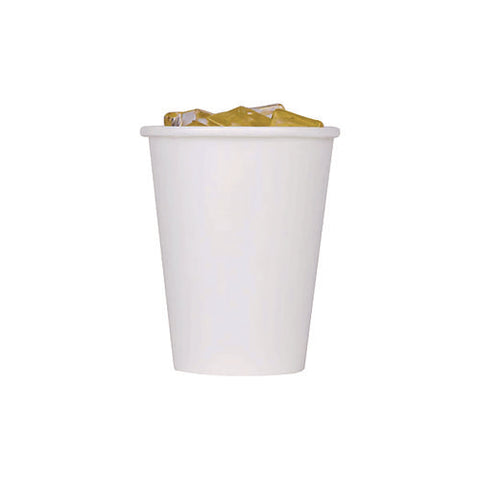 Double Poly Paper Cold Cups, 9 Oz, White, 1,000/carton