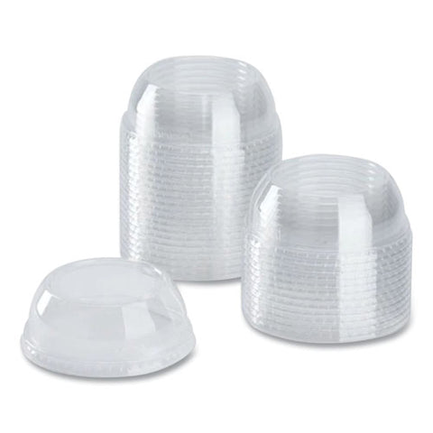 Pet Lids, Wide Opening Dome, Fits 12 Oz To 24 Oz Cold Cups, Clear, 1,000/carton