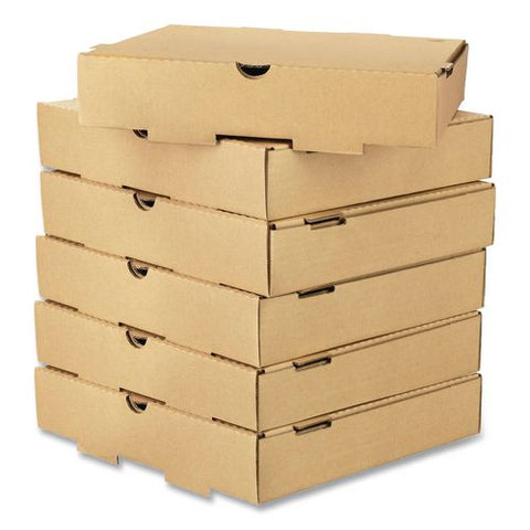 Corrugated Pizza Box, 10 X 10 X 2, Kraft, Cardboard, 50/carton