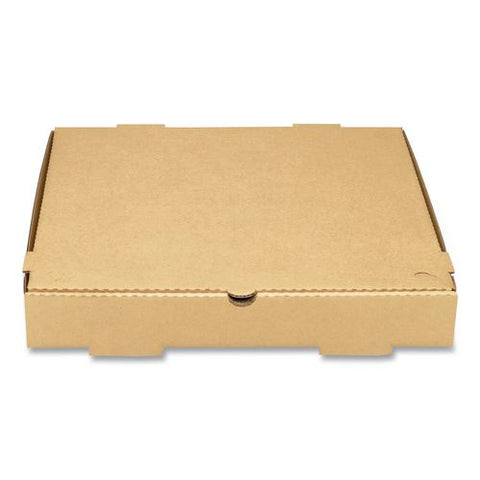 Corrugated Pizza Box, 14 X 14 X 2, Kraft, Cardboard, 50/carton