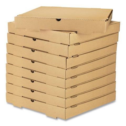 Corrugated Pizza Box, 16 X 16 X 2, Kraft, Cardboard, 50/carton