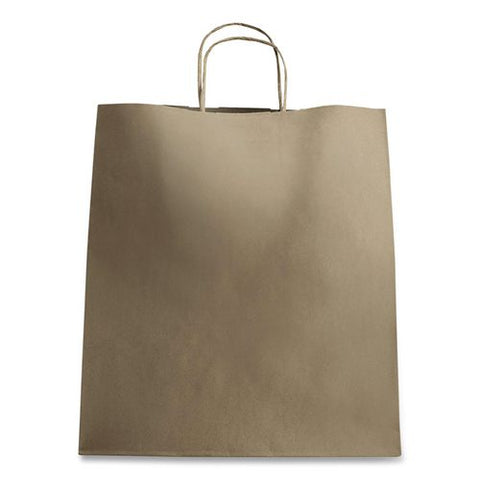 Huntington Paper Shopping Bag, Rope Handles, Large Size, 13.4 X 9.3 X 15.9, Kraft, 200/carton