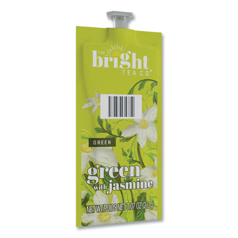 The Bright Tea Co. Green With Jasmine Tea Freshpack, Green With Jasmine, 0.07 Oz Pouch, 100/carton