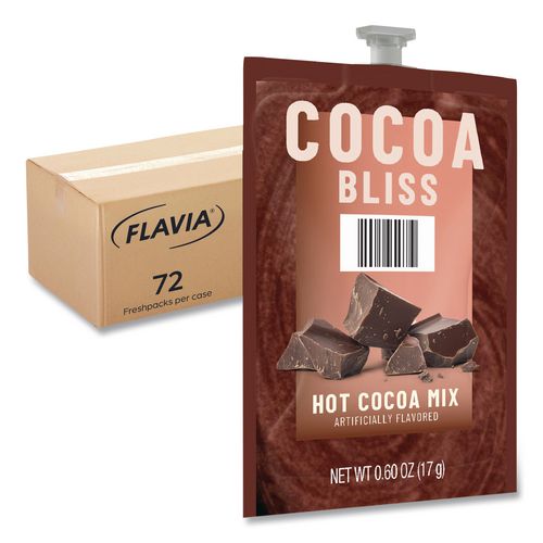Cocoa Bliss Hot Chocolate Mix, Chocolate, 72/carton