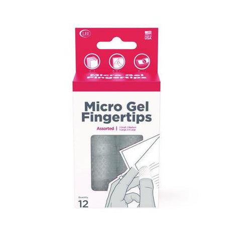 Micro-gel Fingertips, Small, Medium, Large, X-large, Clear, 12/pack