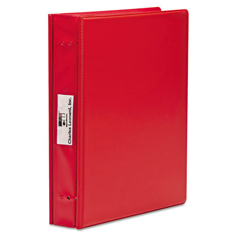 Varicap Expandable Binder, 2 Posts, 6" Capacity, 11 X 8.5, Red