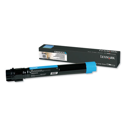 C950x2cg Extra High-yield Toner, 22,000 Page-yield, Cyan