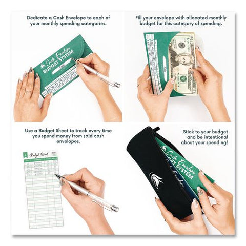 Budgeting Envelope System, 6.7 X 3.3, Assorted Colors