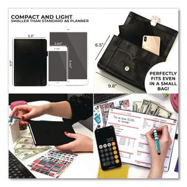 Undated Monthly Budget Book, Black Cover