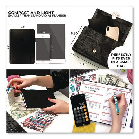 Undated Monthly Budget Book, Black Cover