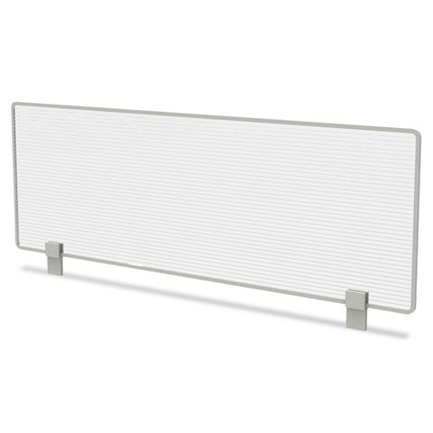 Trento Line Dividing Panel, Polycarbonate, 47.13w X 1.75d X 15.5h, Translucent