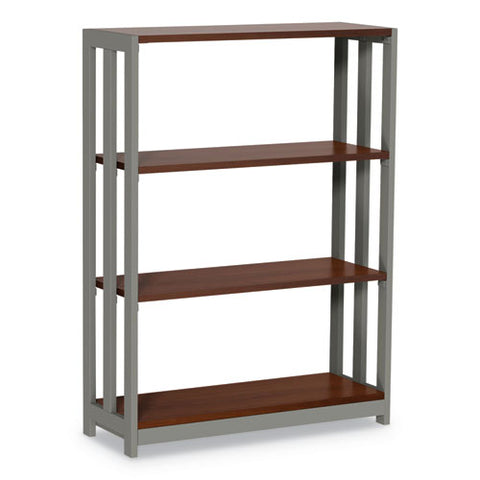 Trento Line Bookcase, Three-shelf, 31.5w X 11.5d X 43.25h, Cherry