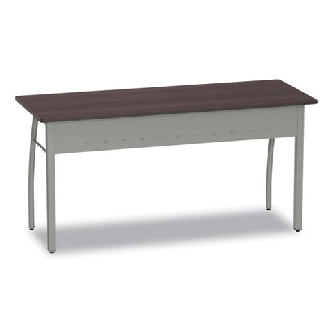 Trento Line Rectangular Desk, 59.13" X 23.63" X 29.5", Mocha