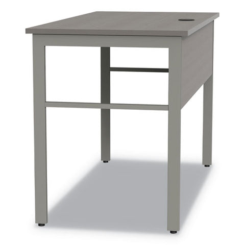 Urban Series Desk Workstation, 47.25" X 23.75" X 29.5", Ash