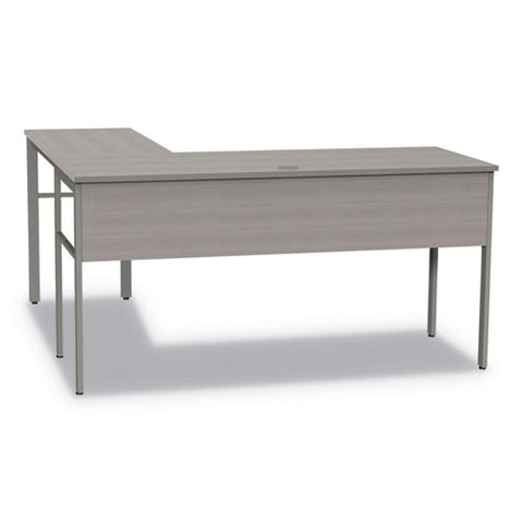 Urban Series L- Shaped Desk, 59" X 59" X 29.5", Ash