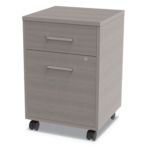 Urban Mobile File Pedestal, Left Or Right, 2-drawers: Box/file, Legal/a4, Ash, 16" X 15.25" X 23.75"