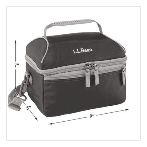 Flip-top Insulated Lunch Box, 9 X 5 X 7, Black