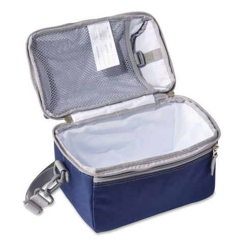 Flip-top Insulated Lunch Box, 9 X 5 X 7, Navy