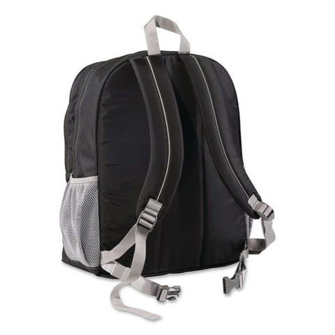 Deluxe Book Pack Backpack, 13 X 9.5 X 17, Black