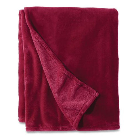 Wicket Plush Throw, 50 X 60, Mountain Red