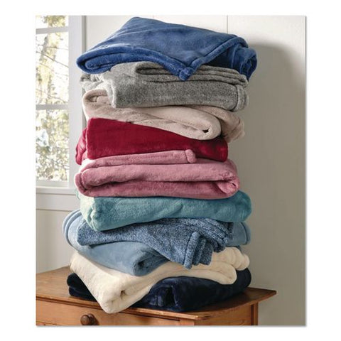 Wicked Plush Throw, 50 X 60, Coastal Aqua