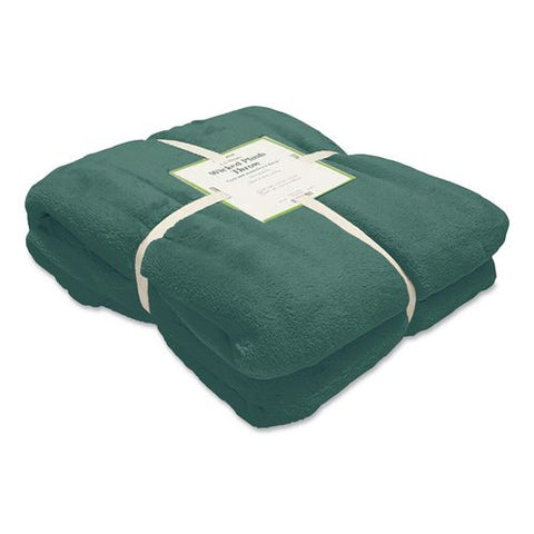 Wicked Plush Throw, 50 X 60, Coastal Aqua
