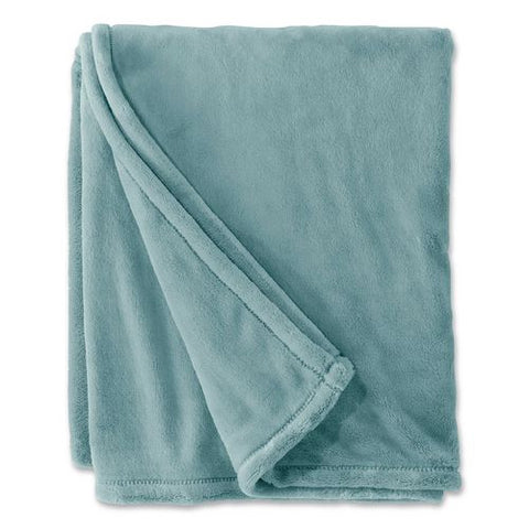 Wicked Plush Throw, 50 X 60, Coastal Aqua