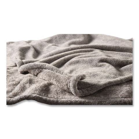 Wicked Plush Throw, 50 X 60, Charcoal Gray Heather