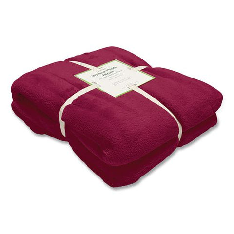 Wicked Plush Throw, 60 X 80, Mountain Red